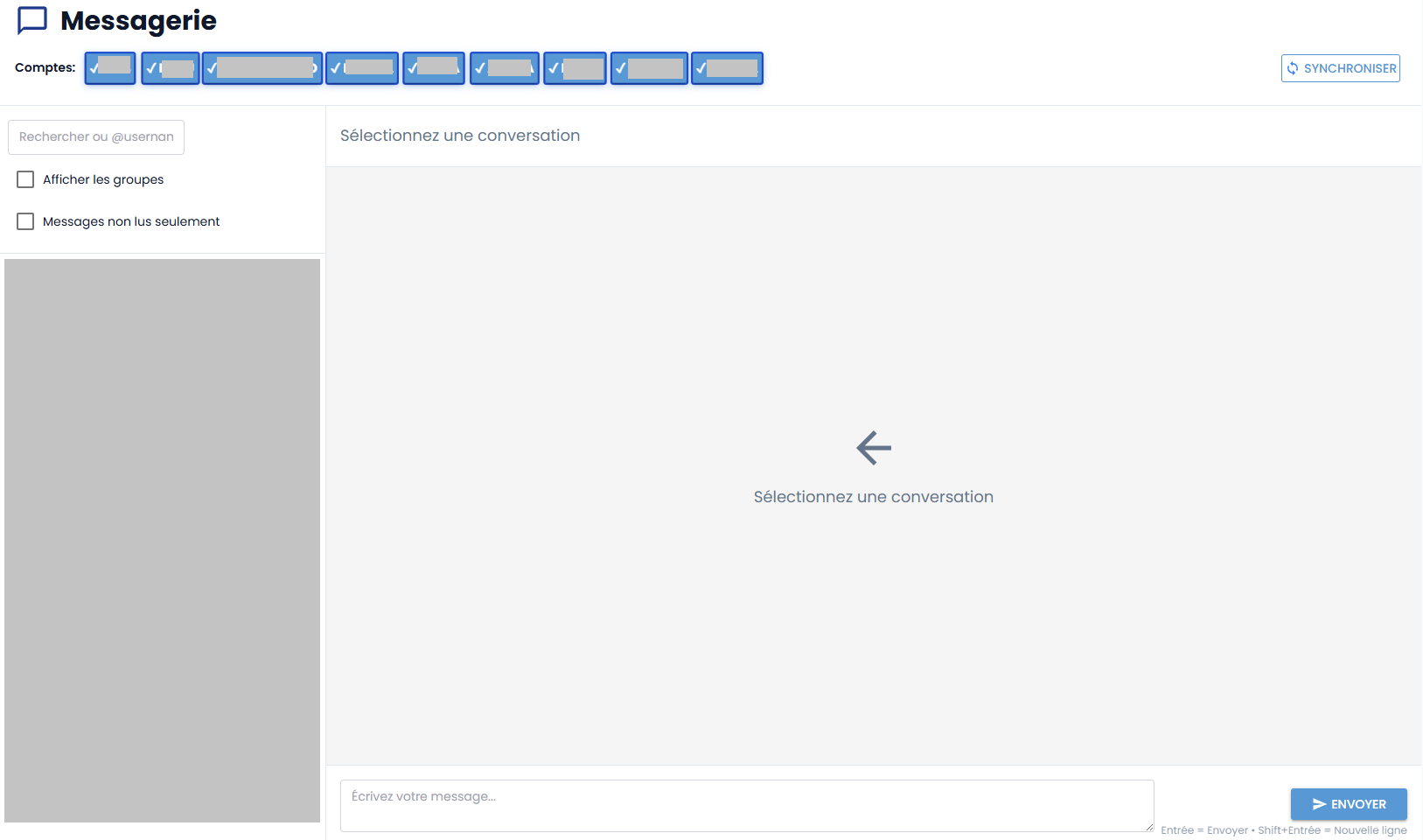 Messagerie intégrée